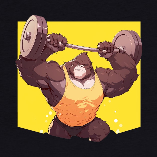 gorilla at gym by peterdoraki